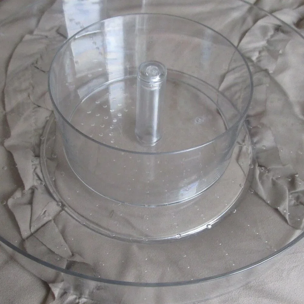 clear acrylic lazy Susan bowl